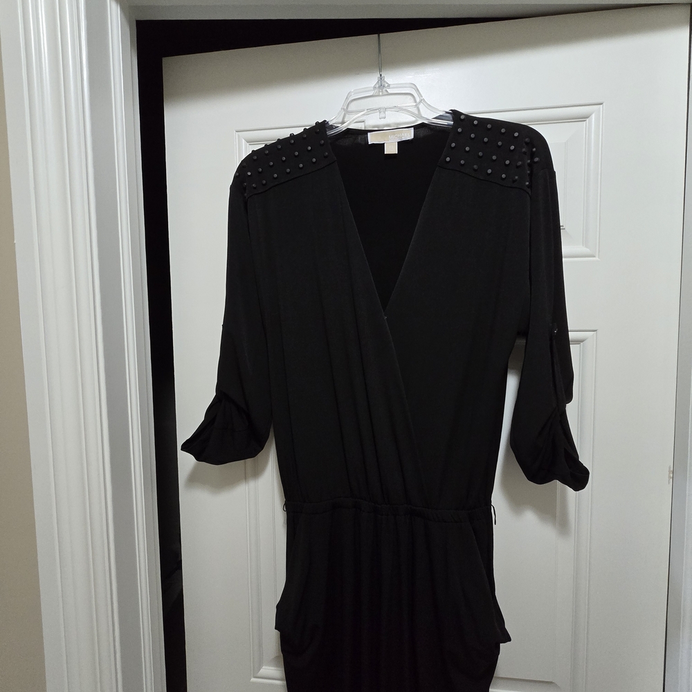 Michael Kors Studded Black Jumpsuit